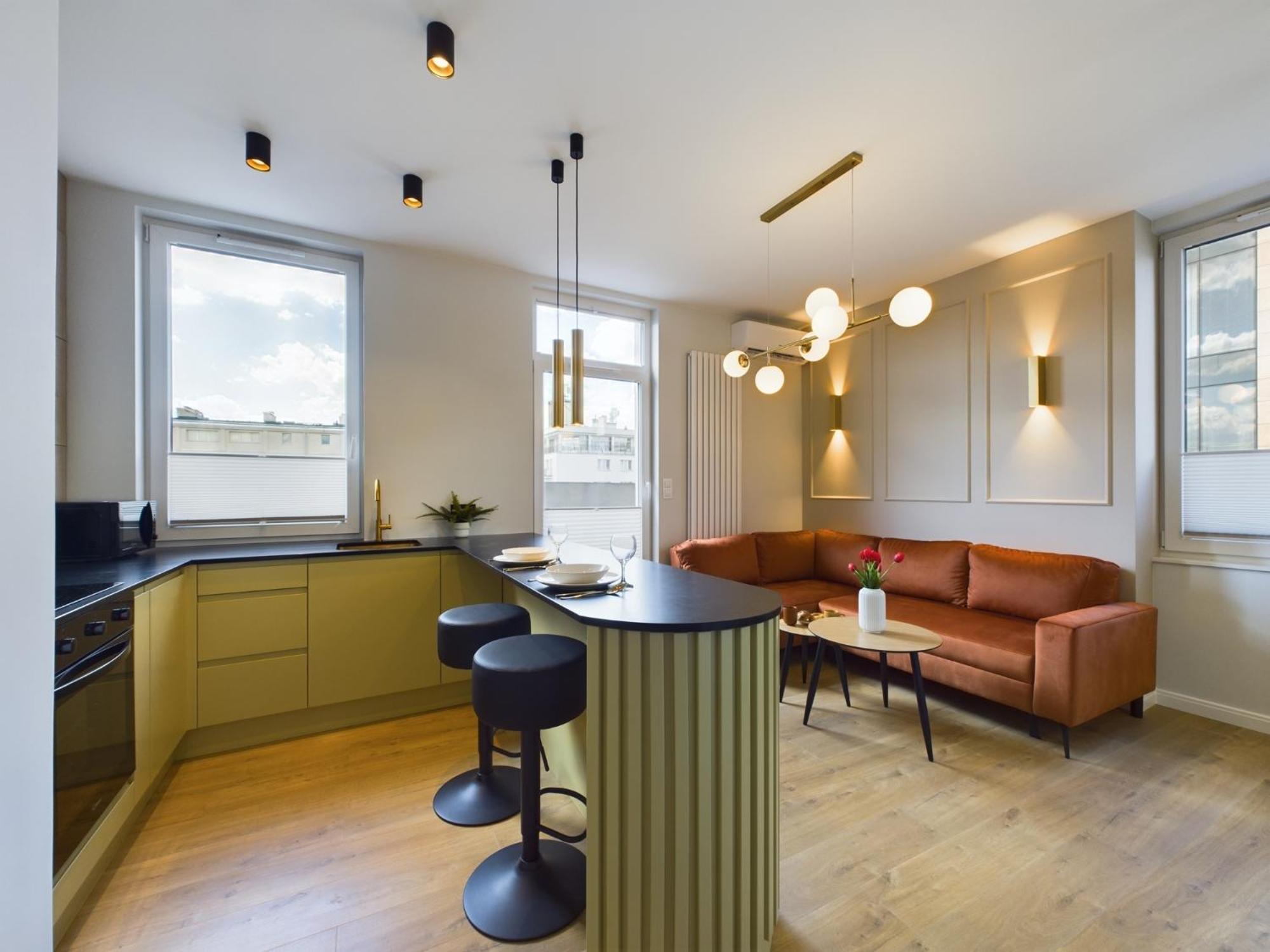 City Center Apartments Hoza By Noclegi Renters Warsawa Bagian luar foto